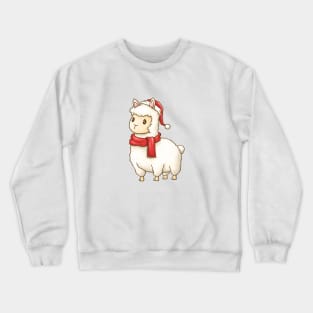 Cute Christmas Llama Crewneck Sweatshirt